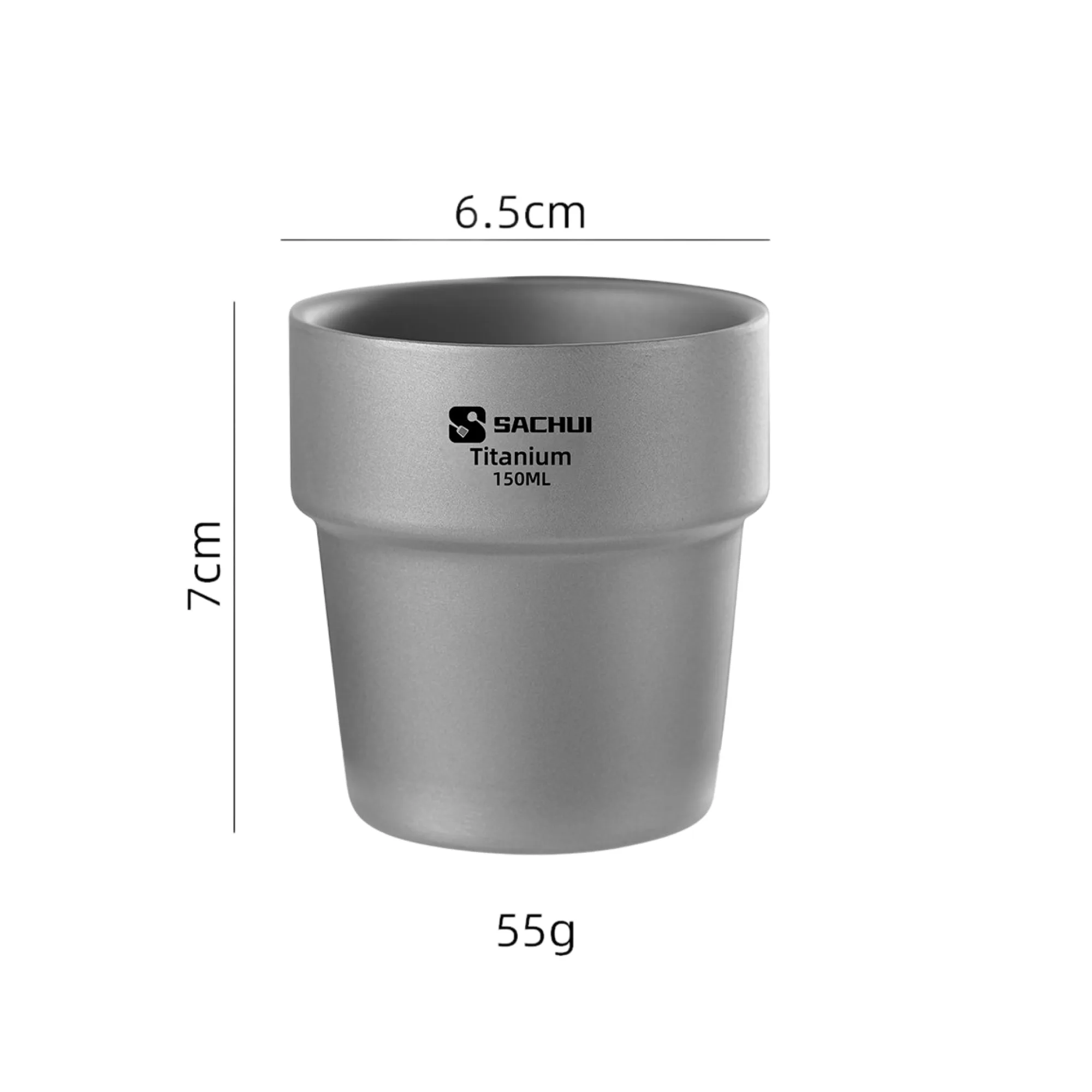 Pure Titanium Double-Wall Coffee Cup 150ml thumbnail 7