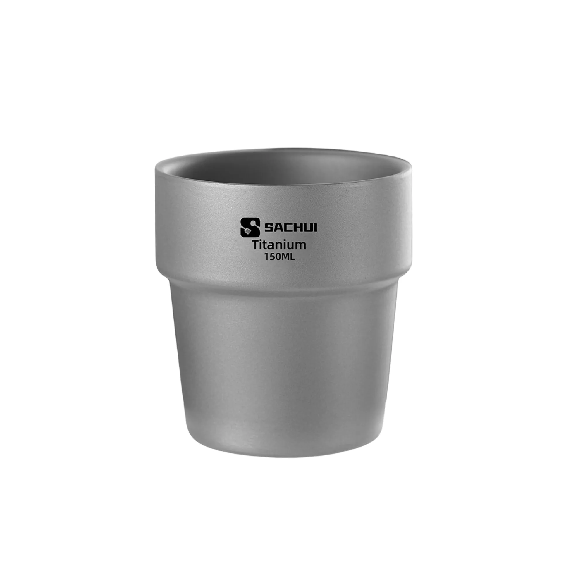 Pure Titanium Double-Wall Coffee Cup 150ml — View 1