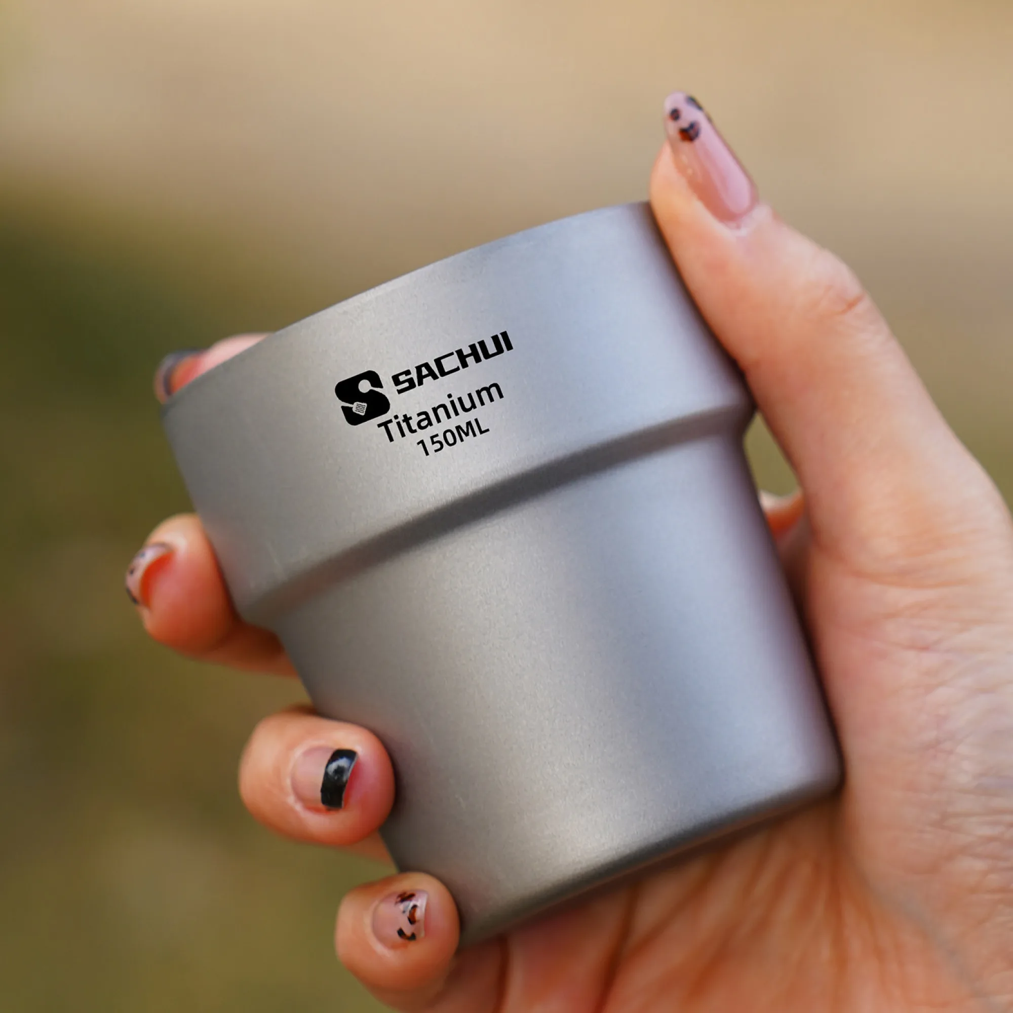 Pure Titanium Double-Wall Coffee Cup 150ml thumbnail 2