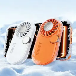 Mini Handheld Fan with 100-Level Speed Adjustment and LED Display thumbnail 3