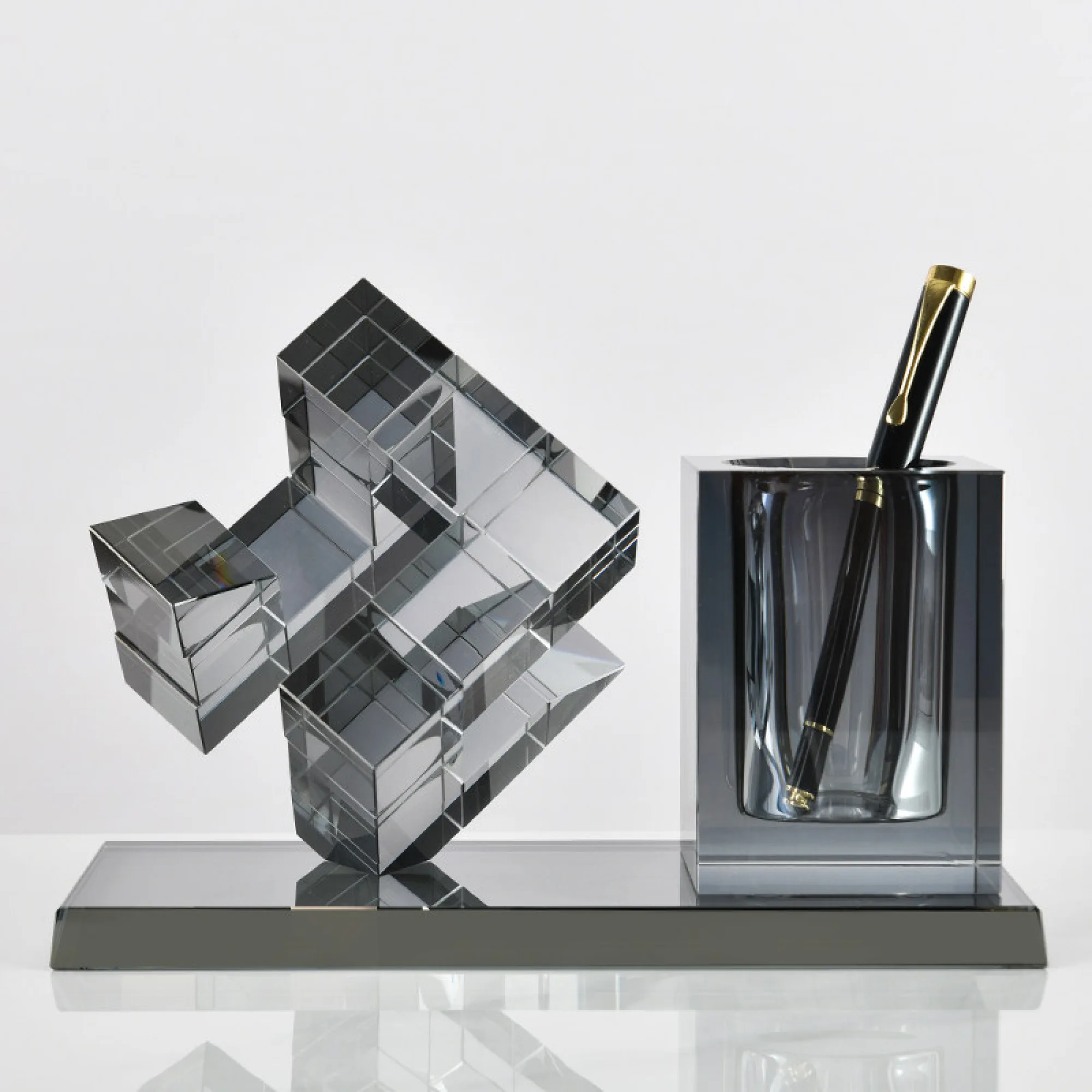 Crystal Pen Holder and Decorative Block Set thumbnail 12