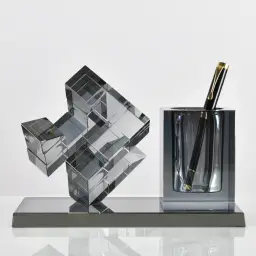 Crystal Pen Holder and Decorative Block Set thumbnail 8
