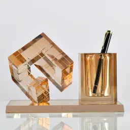 Crystal Pen Holder and Decorative Block Set thumbnail 7