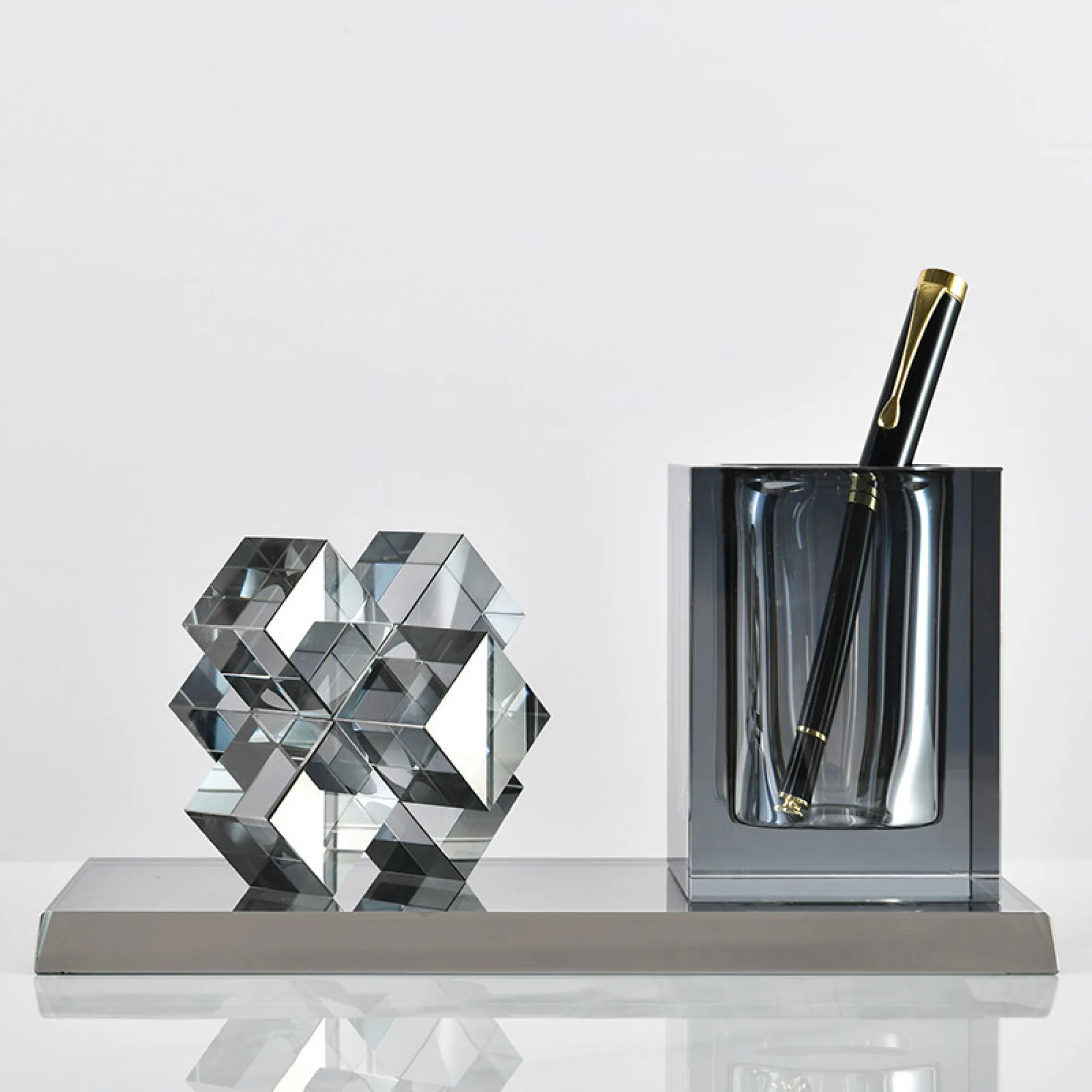 Crystal Pen Holder and Decorative Block Set thumbnail 10