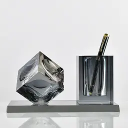 Crystal Pen Holder and Decorative Block Set thumbnail 4