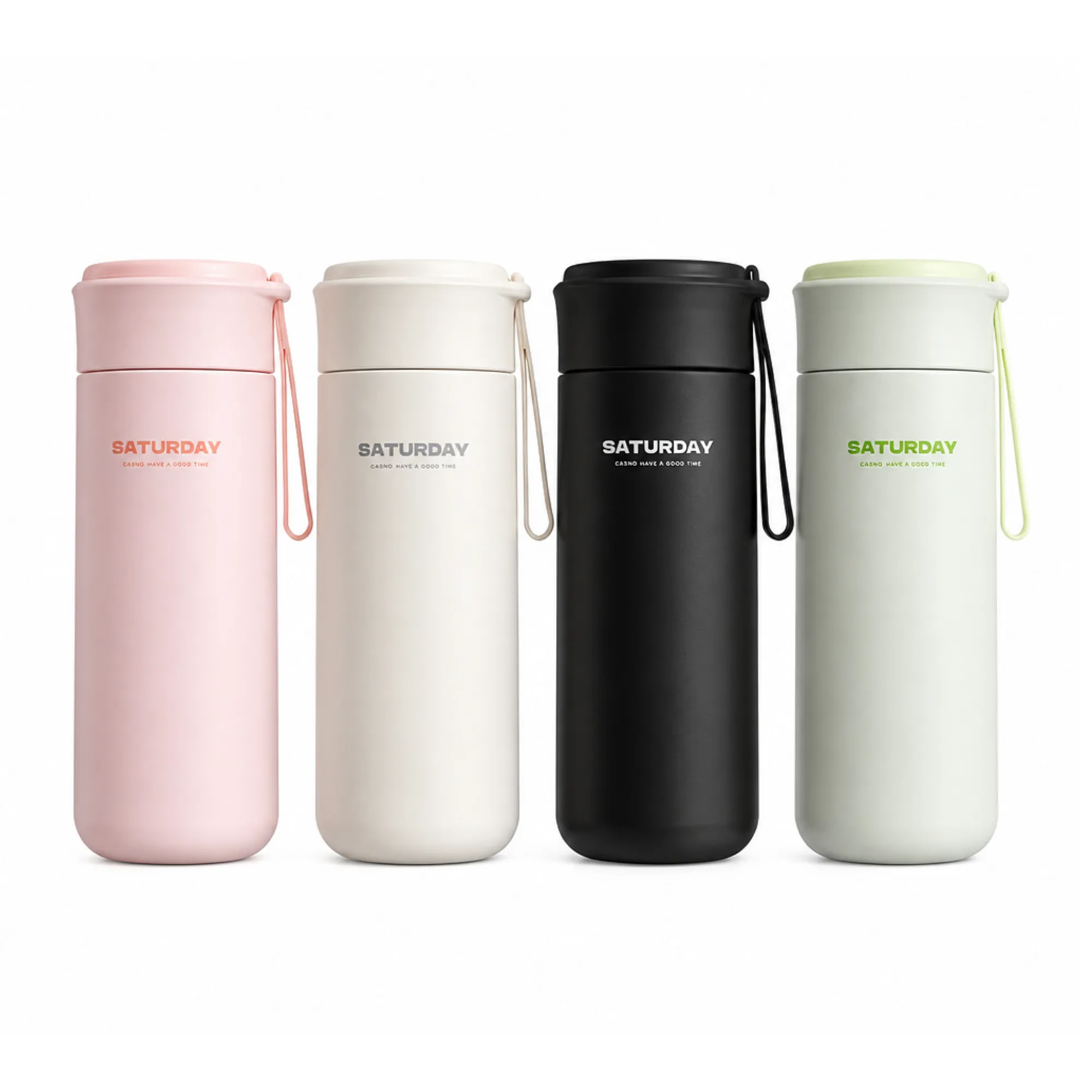 Insulated Tumbler with Tea Infuser and Carry Strap, 480ml — View 1