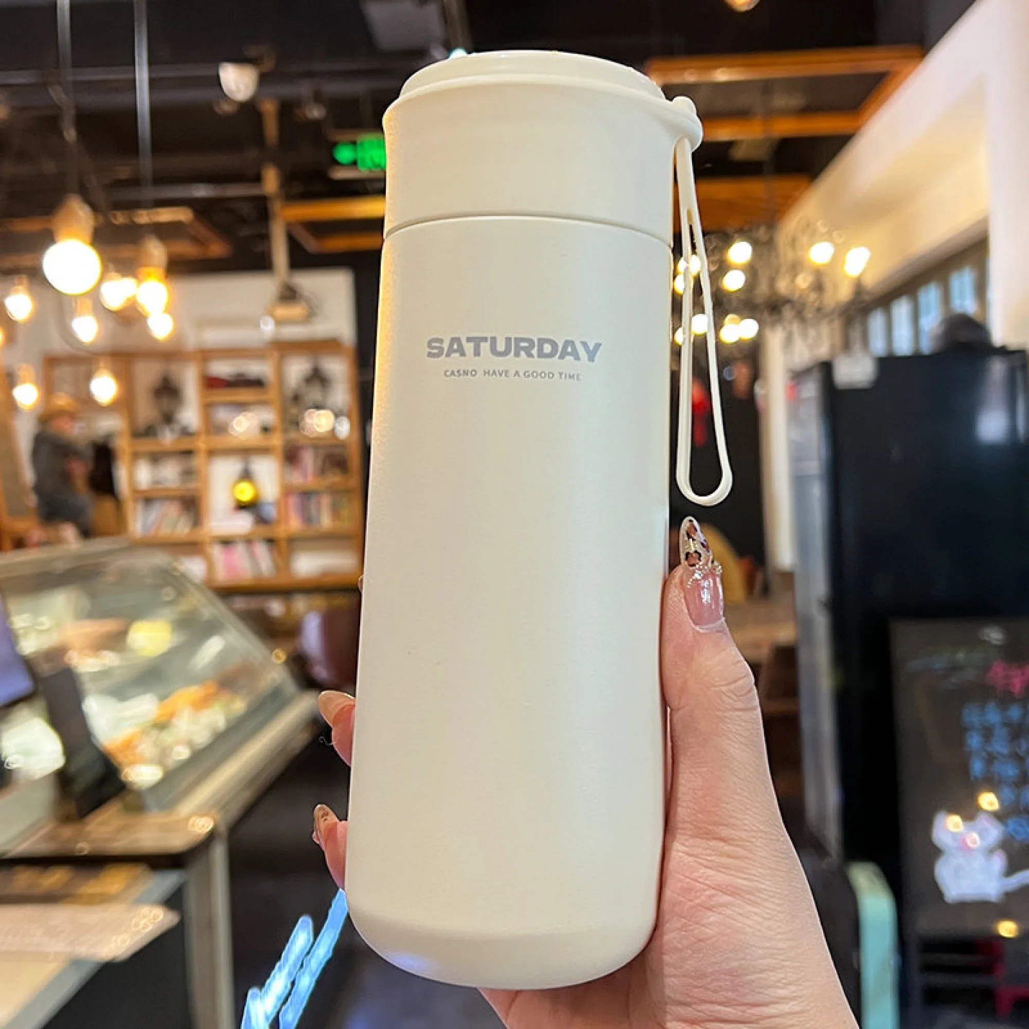Insulated Tumbler with Tea Infuser and Carry Strap, 480ml thumbnail 7