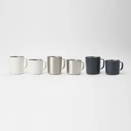 MUJI Stainless Steel Double-Wall Vacuum Insulated Mug with Handle thumbnail 3