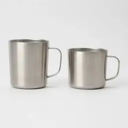 MUJI Stainless Steel Double-Wall Vacuum Insulated Mug with Handle thumbnail 5