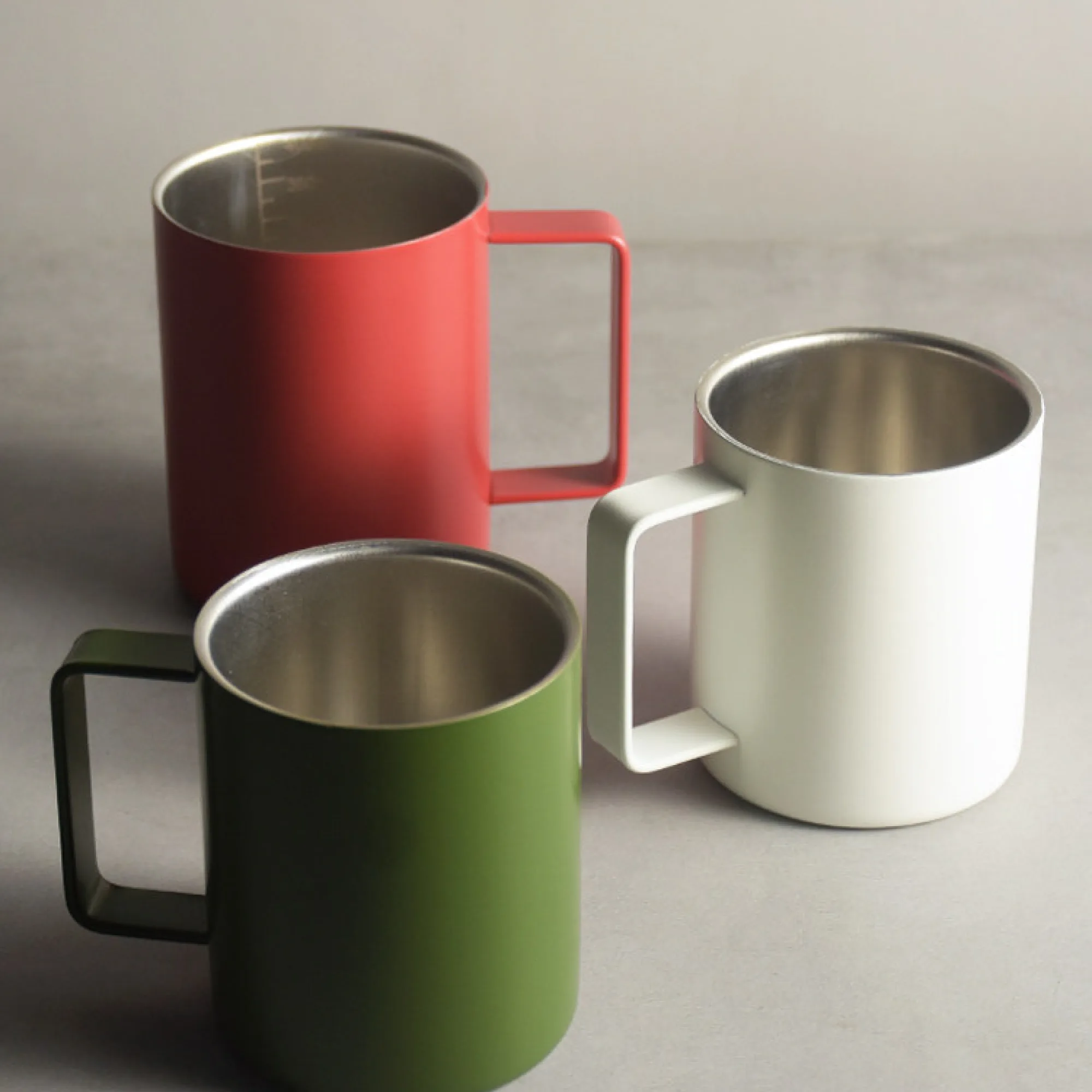 316 Stainless Steel Double-Wall Insulated Mug with Handle and Measurement Scale thumbnail 5