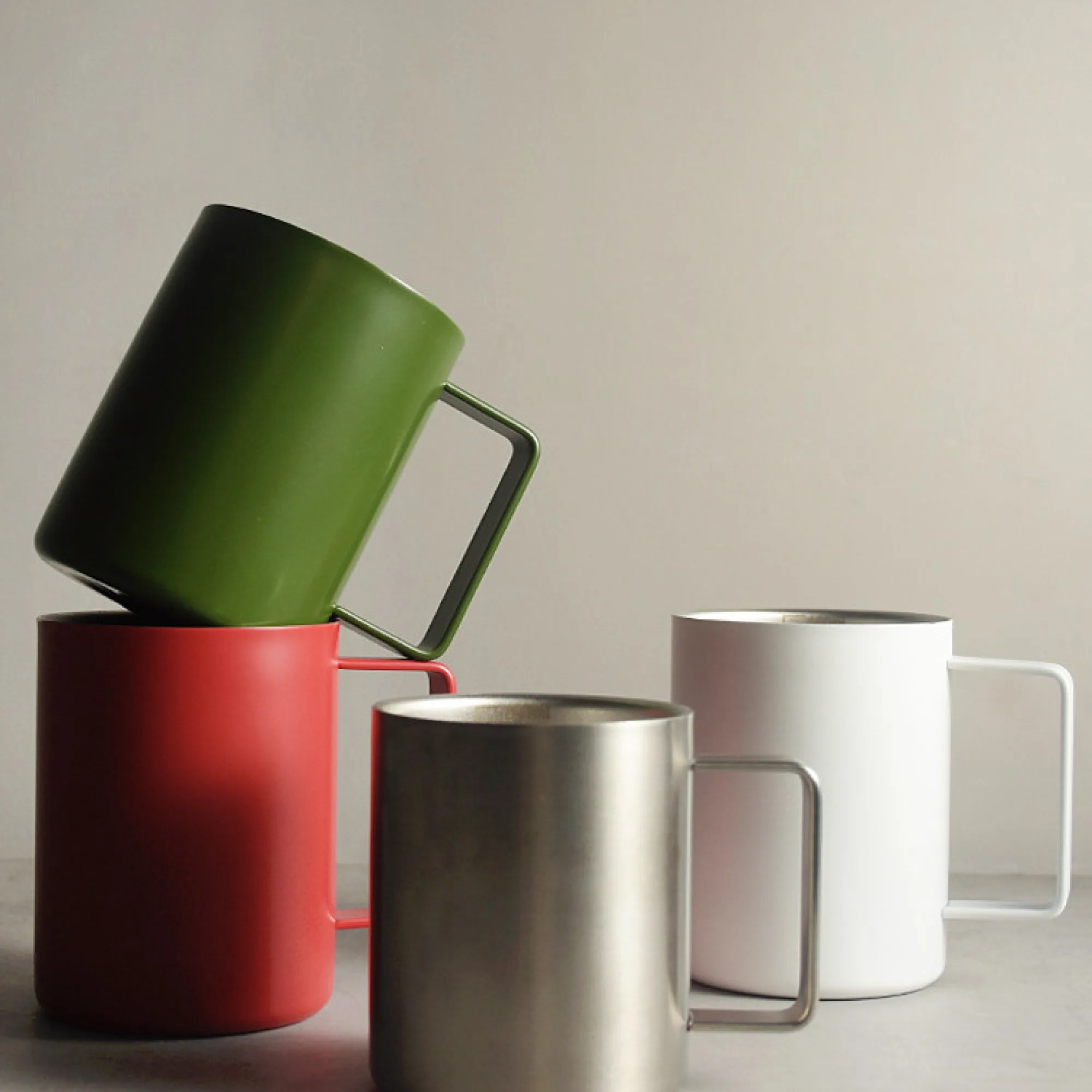 316 Stainless Steel Double-Wall Insulated Mug with Handle and Measurement Scale thumbnail 3