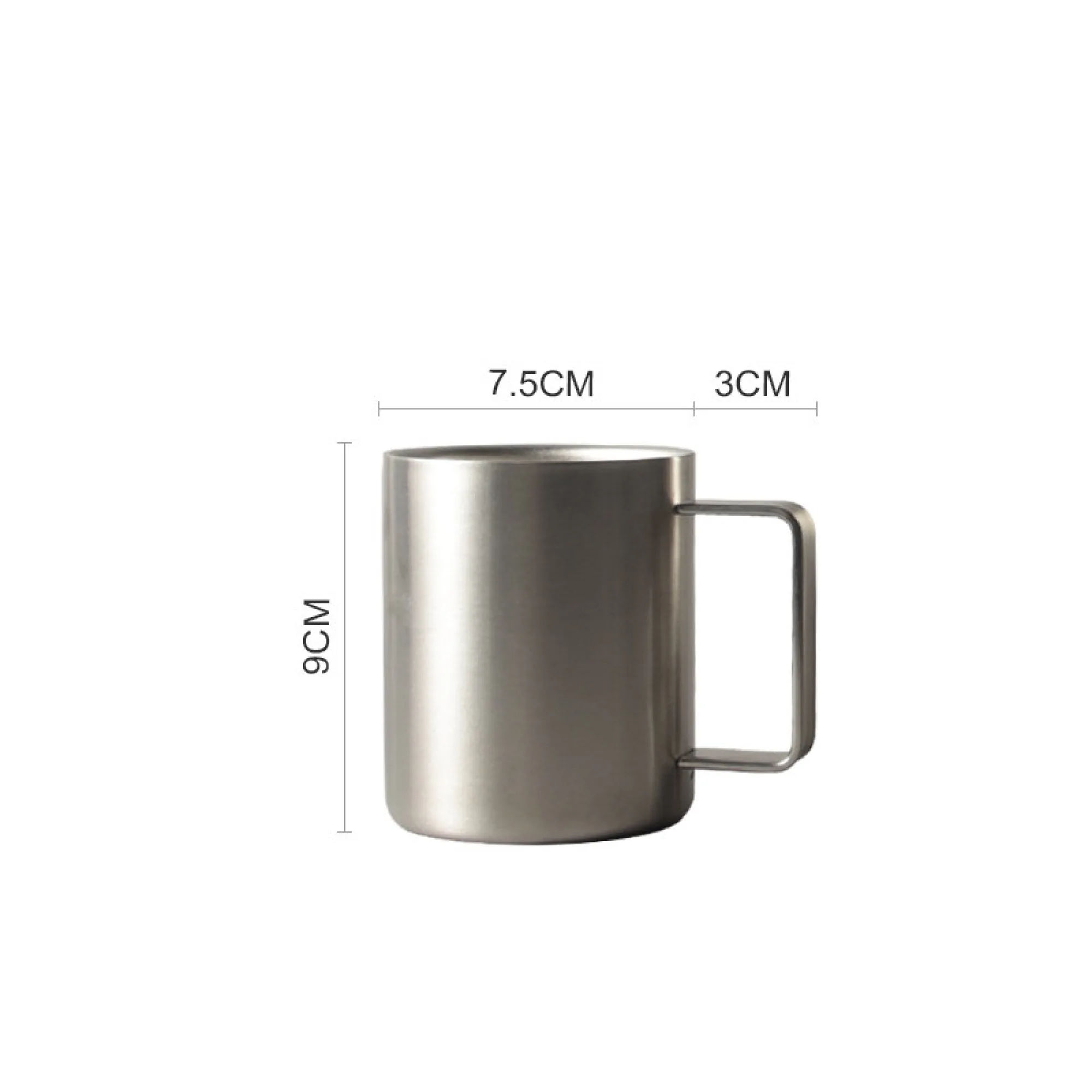 316 Stainless Steel Double-Wall Insulated Mug with Handle and Measurement Scale thumbnail 7