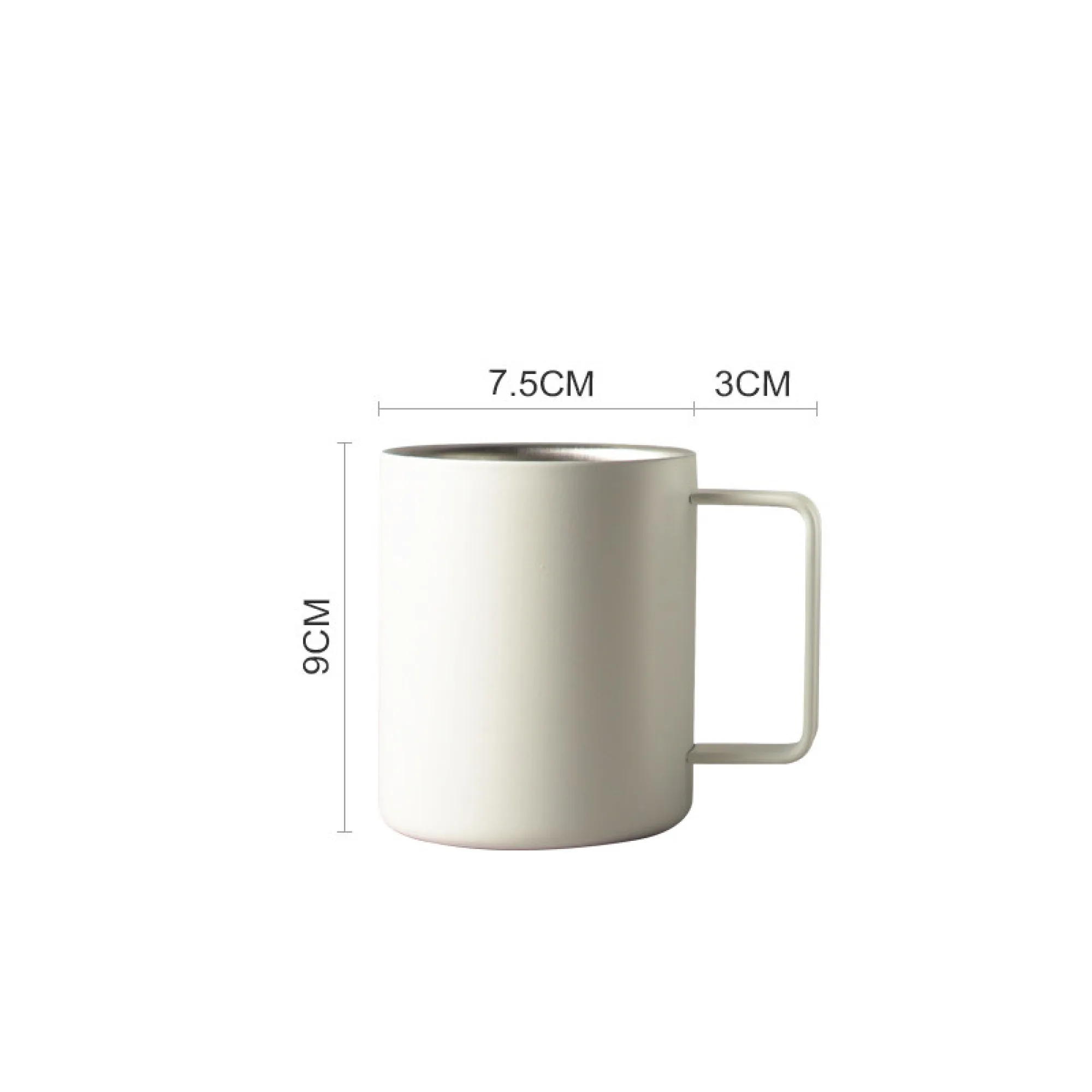 316 Stainless Steel Double-Wall Insulated Mug with Handle and Measurement Scale thumbnail 8