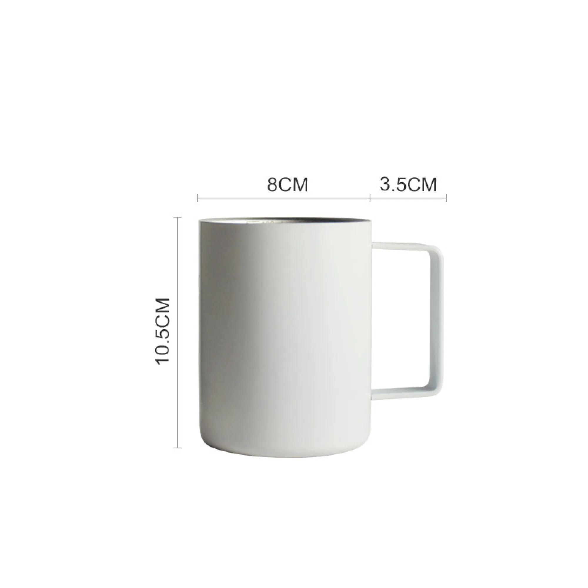 316 Stainless Steel Double-Wall Insulated Mug with Handle and Measurement Scale thumbnail 12