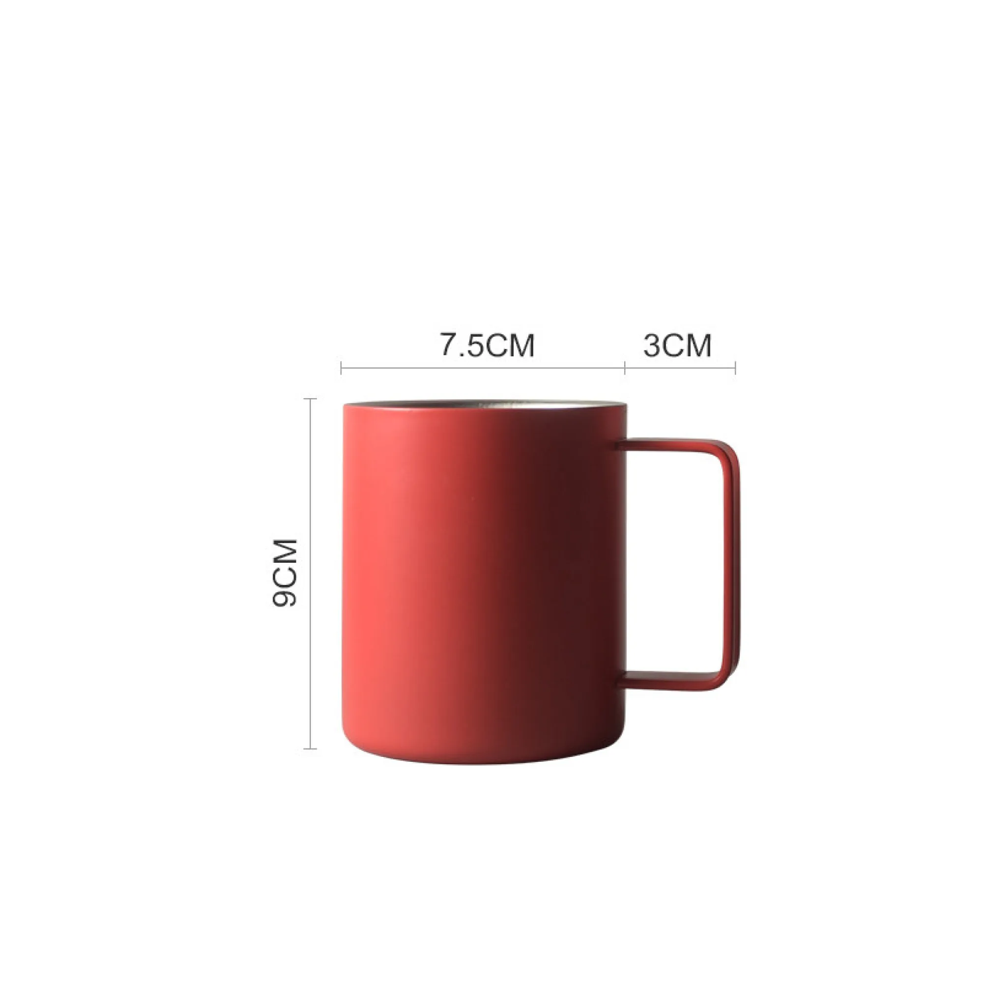 316 Stainless Steel Double-Wall Insulated Mug with Handle and Measurement Scale thumbnail 10