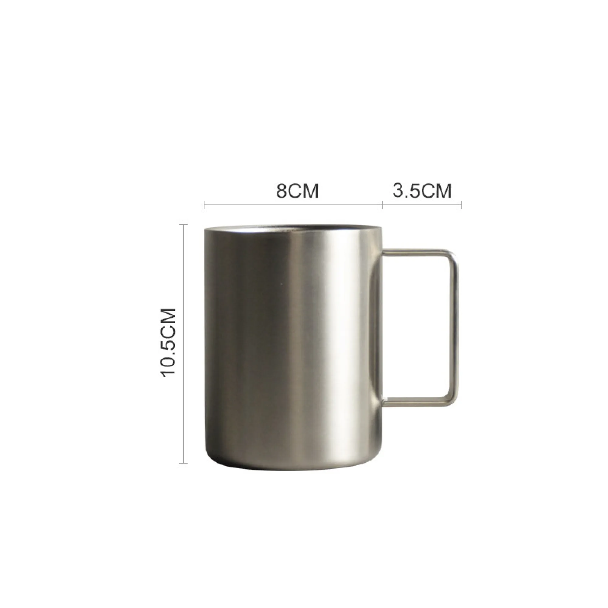 316 Stainless Steel Double-Wall Insulated Mug with Handle and Measurement Scale thumbnail 11