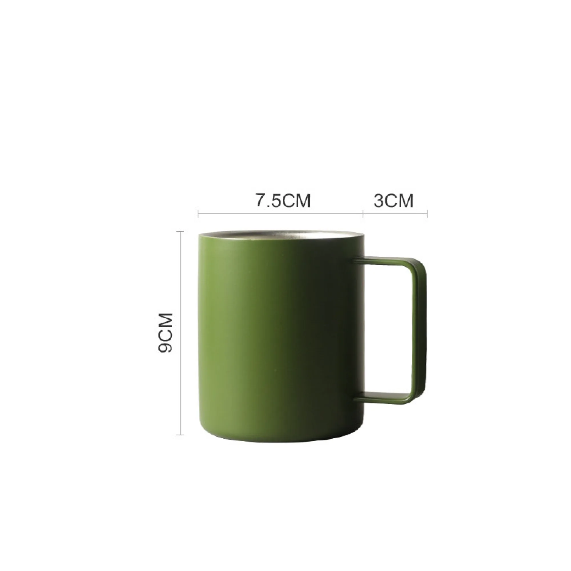 316 Stainless Steel Double-Wall Insulated Mug with Handle and Measurement Scale thumbnail 9