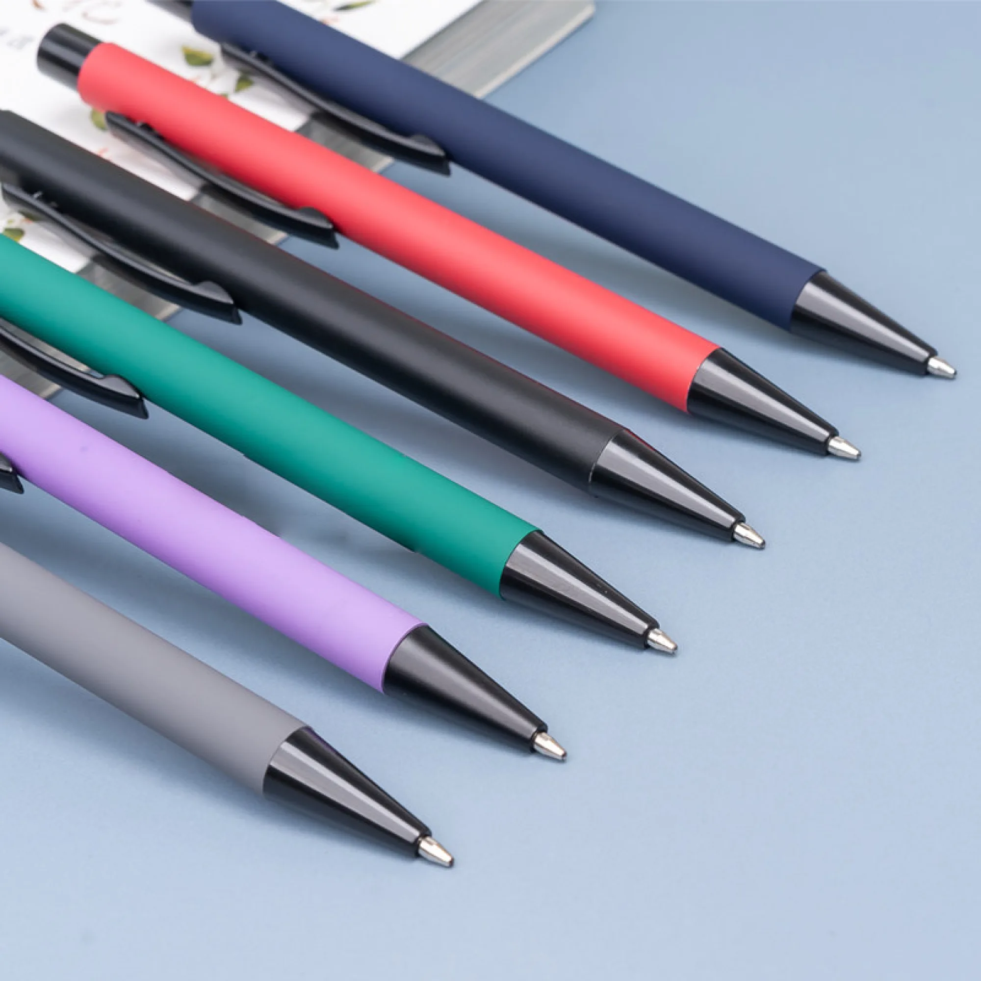 Retractable Ballpoint Pen with Metal Barrel thumbnail 2