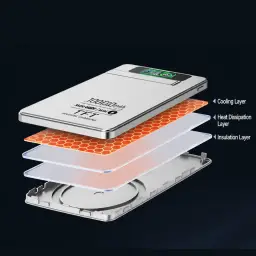 Magnetic Wireless Power Bank 10000mAh with Built-in Cable and Foldable Stand thumbnail 6