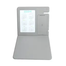 3-in-1 Wireless Charging PU Leather Calendar Mouse Pad thumbnail 2