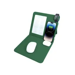 3-in-1 Wireless Charging PU Leather Calendar Mouse Pad thumbnail 8