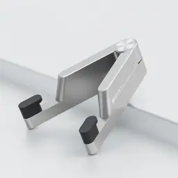 Foldable V-Shaped Aluminum Alloy Desktop Stand for Phones and Tablets thumbnail 10