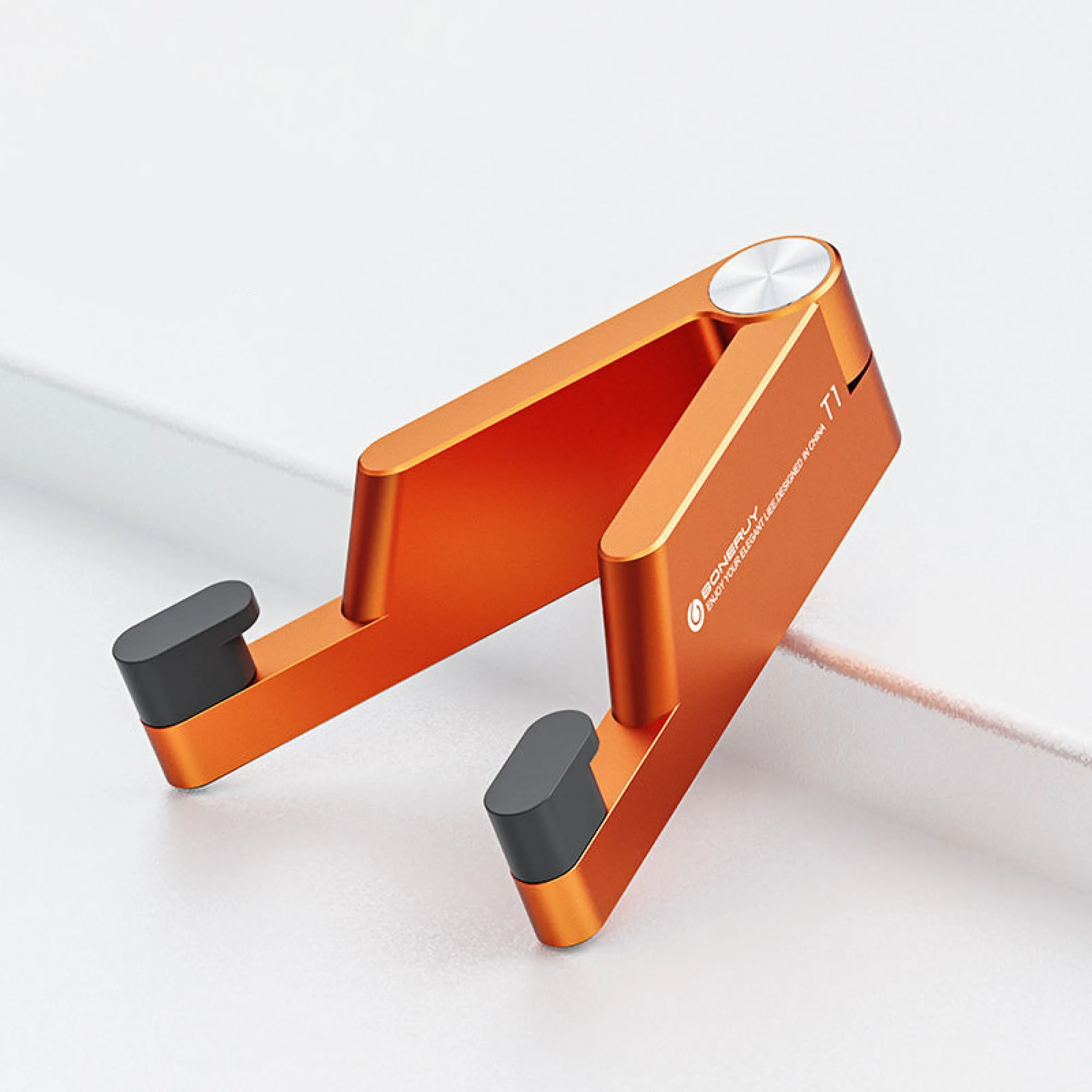 Foldable V-Shaped Aluminum Alloy Desktop Stand for Phones and Tablets thumbnail 11