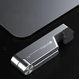 Foldable V-Shaped Aluminum Alloy Desktop Stand for Phones and Tablets thumbnail 7