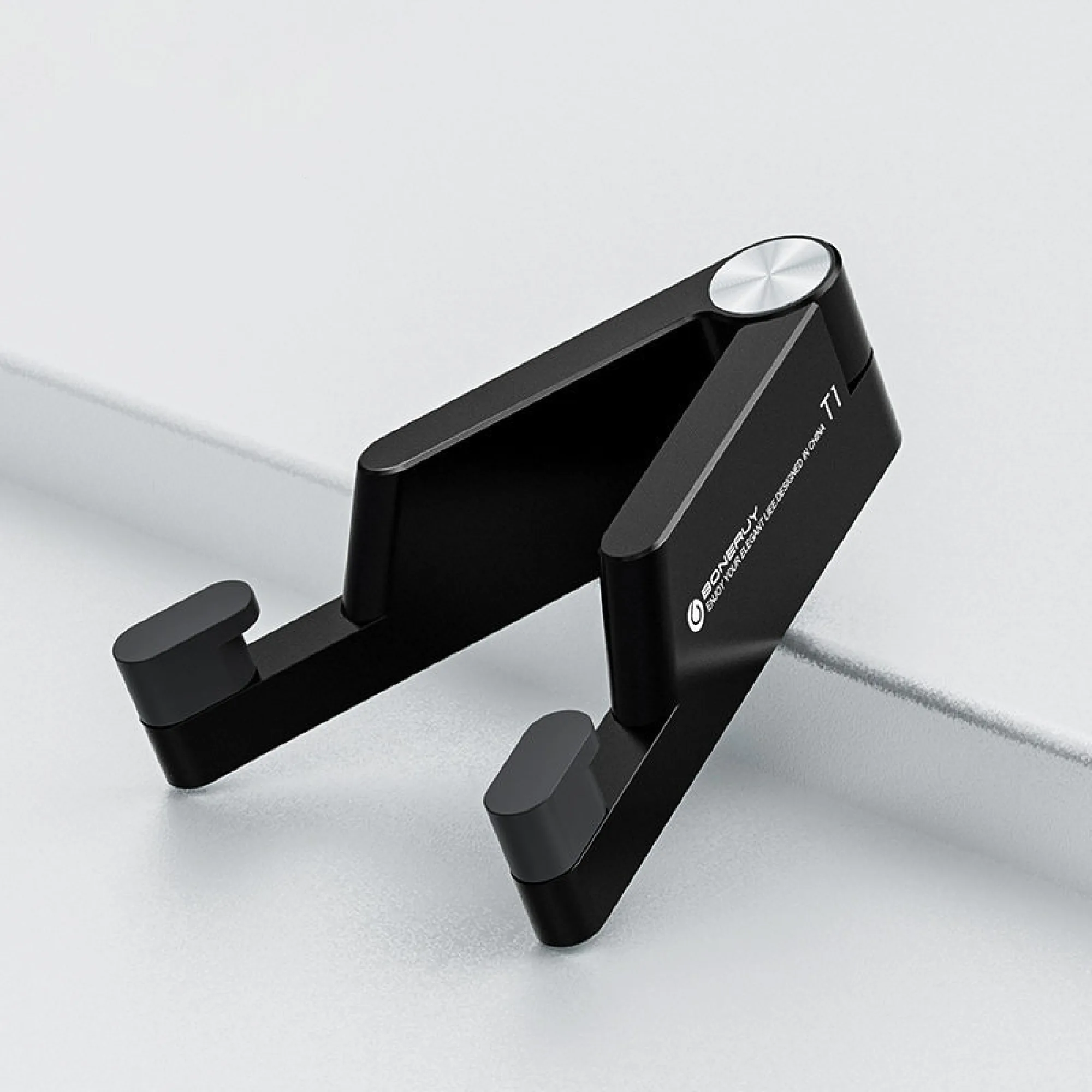 Foldable V-Shaped Aluminum Alloy Desktop Stand for Phones and Tablets thumbnail 9