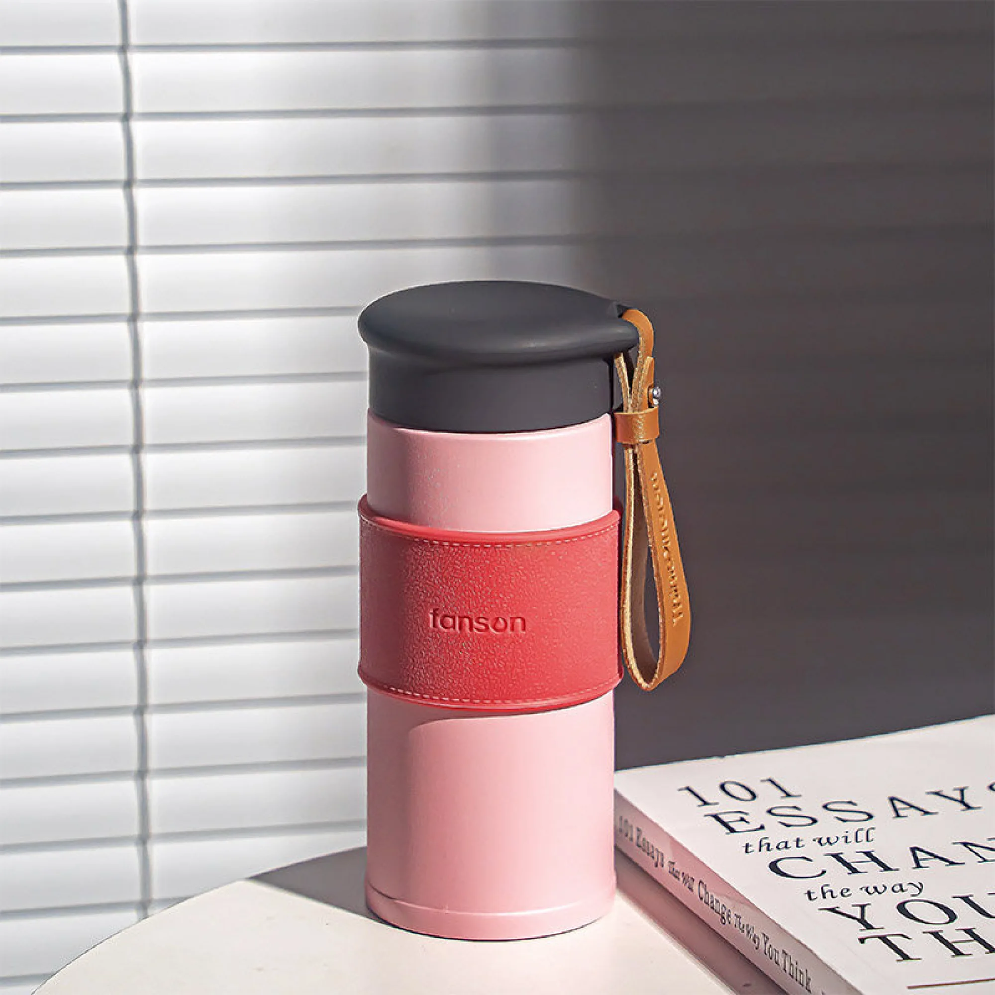 Insulated Stainless Steel Travel Mug with Tea Infuser thumbnail 7