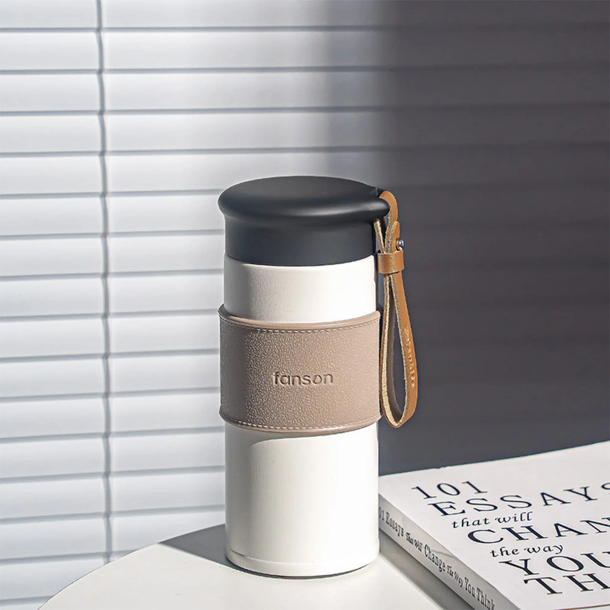 Insulated Stainless Steel Travel Mug with Tea Infuser thumbnail 6