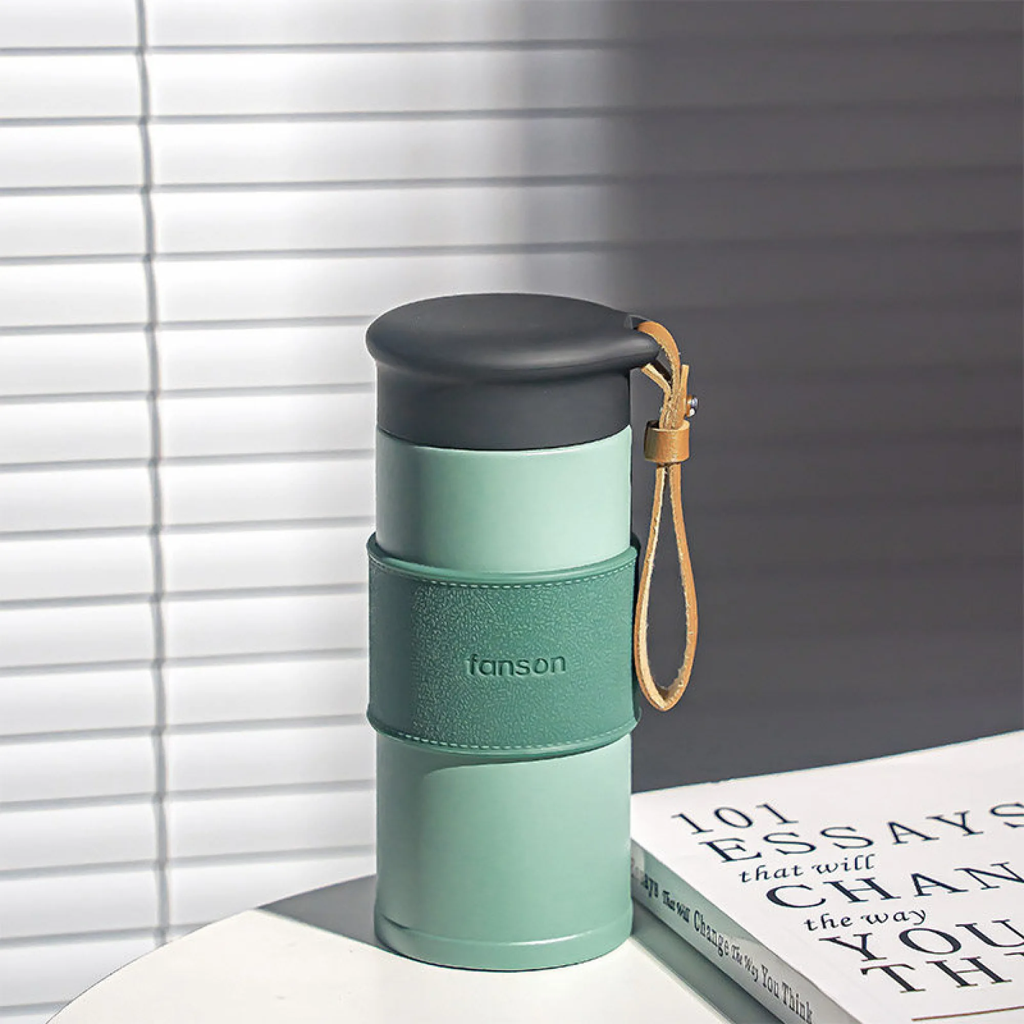 Insulated Stainless Steel Travel Mug with Tea Infuser thumbnail 8