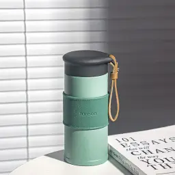 Insulated Stainless Steel Travel Mug with Tea Infuser thumbnail 8