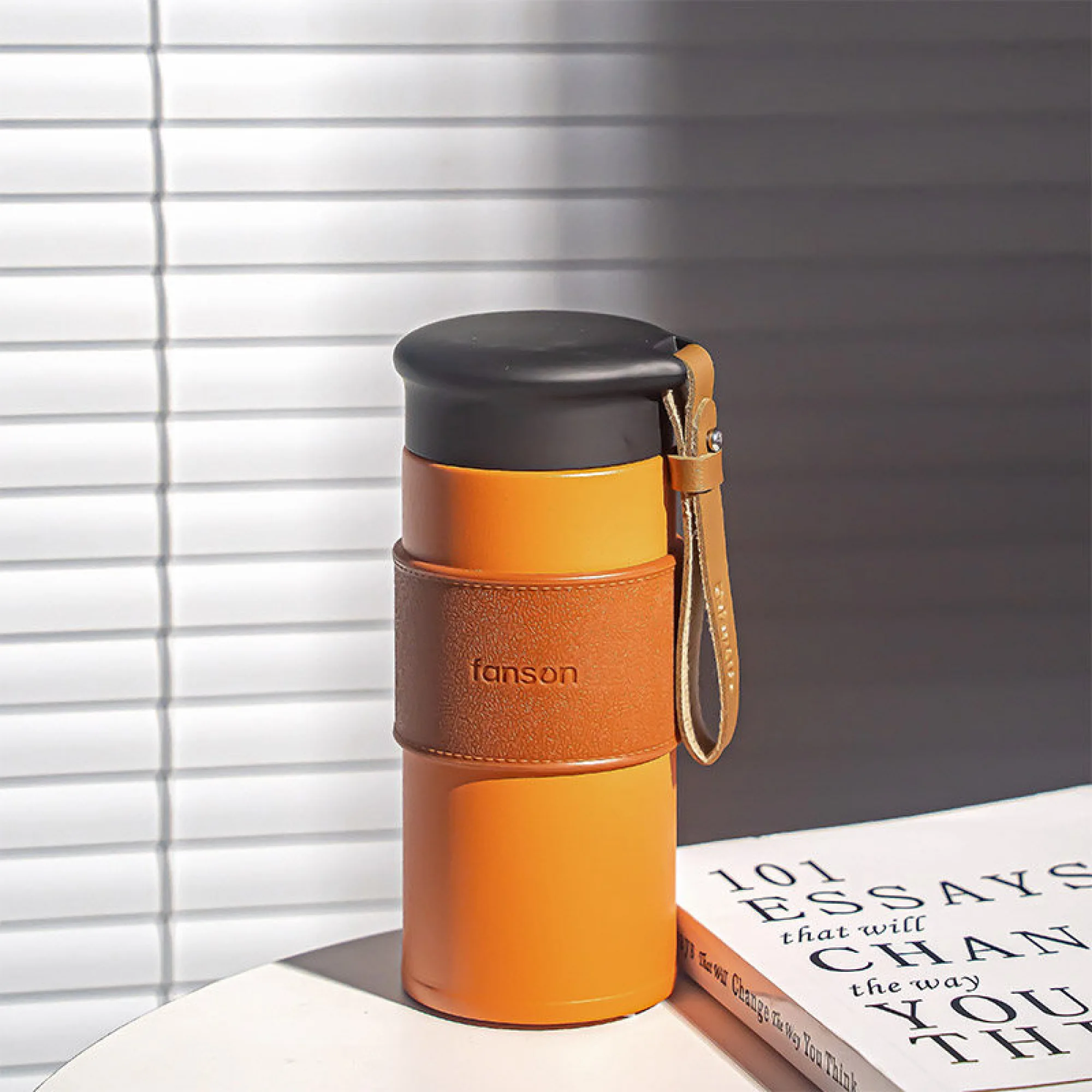 Insulated Stainless Steel Travel Mug with Tea Infuser thumbnail 9