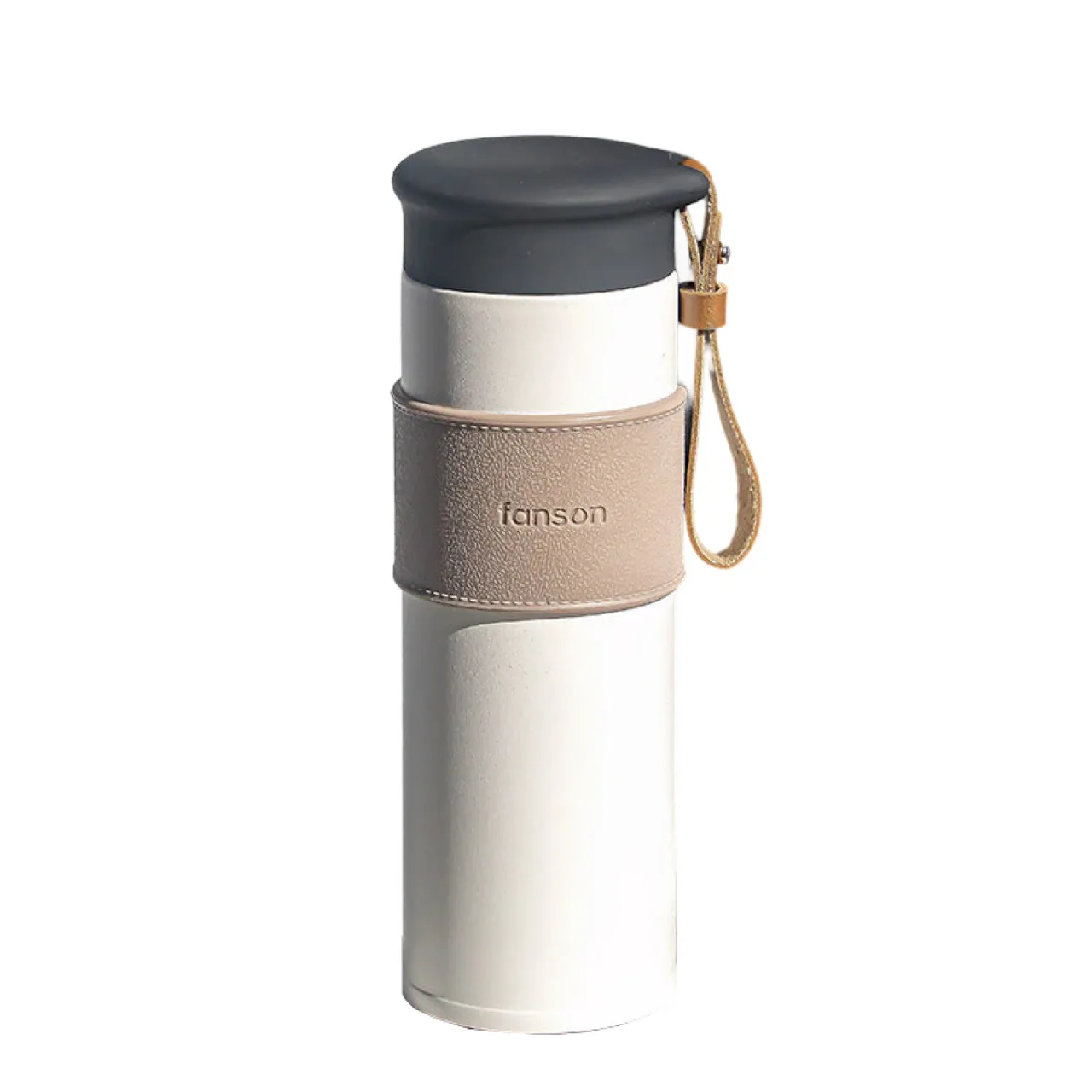 Insulated Stainless Steel Travel Mug with Tea Infuser — alternate view 1