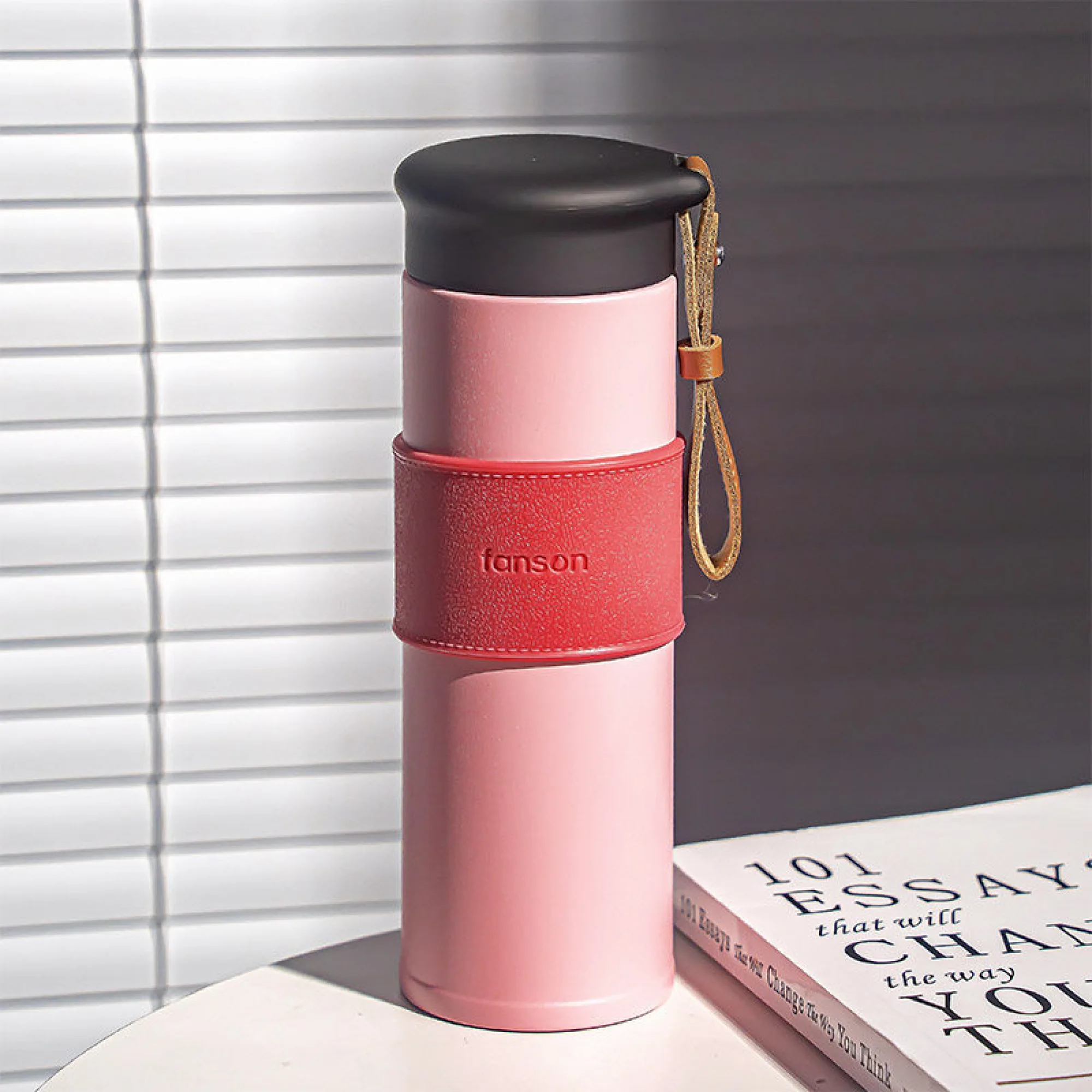 Insulated Stainless Steel Travel Mug with Tea Infuser thumbnail 3