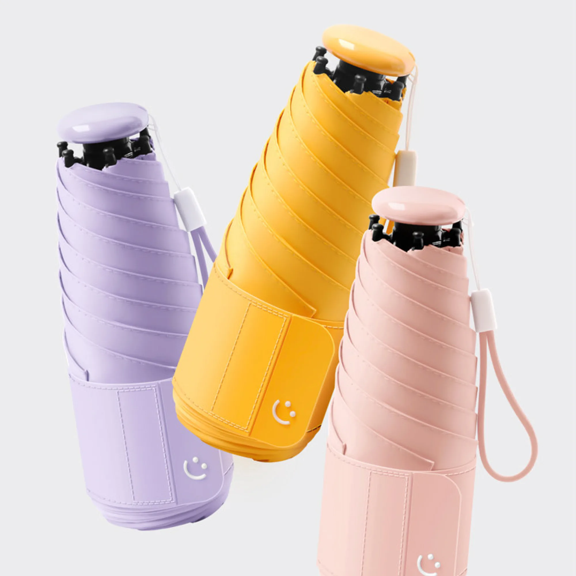 Five-Fold Capsule Umbrella for Sun and Rain thumbnail 5