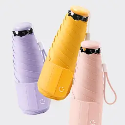 Five-Fold Capsule Umbrella for Sun and Rain thumbnail 5