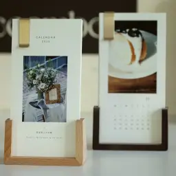 Wooden Base Desk Calendar with 13 Pages thumbnail 2