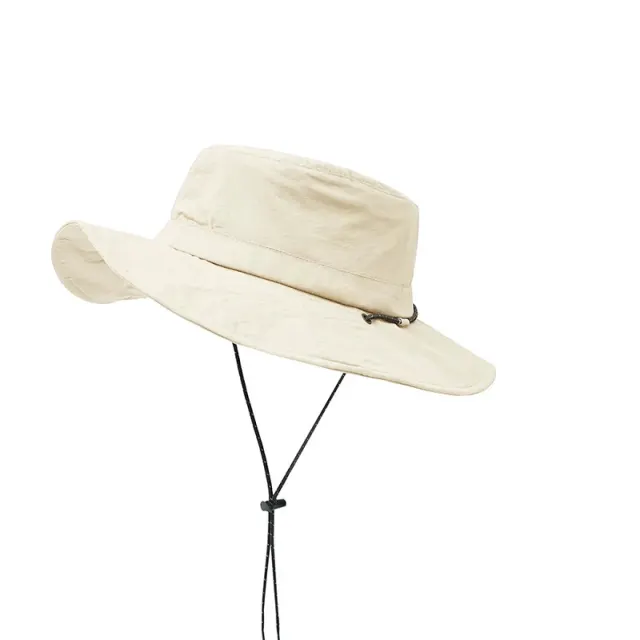 Adjustable Wide Brim Bucket Hat with Waterproof and Sun Protection — alternate view 1