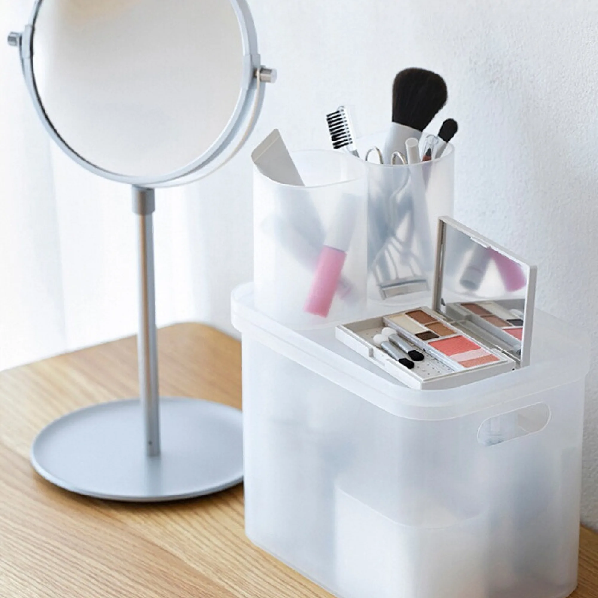 Polypropylene Makeup Brush Pen Holder Storage Box thumbnail 4