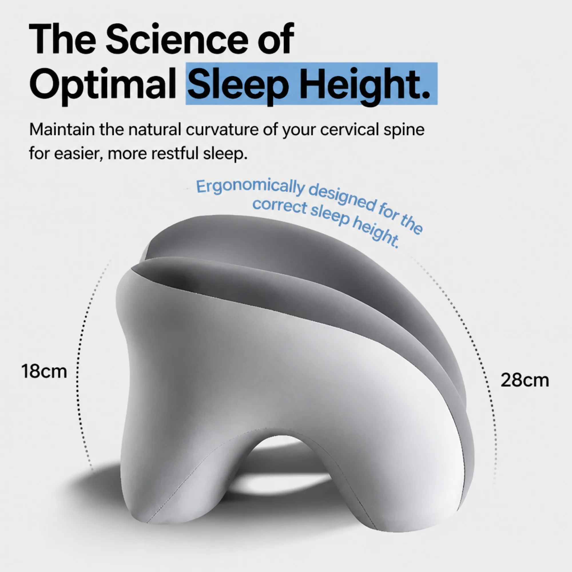 U-Shaped Memory Foam Nap Pillow thumbnail 3