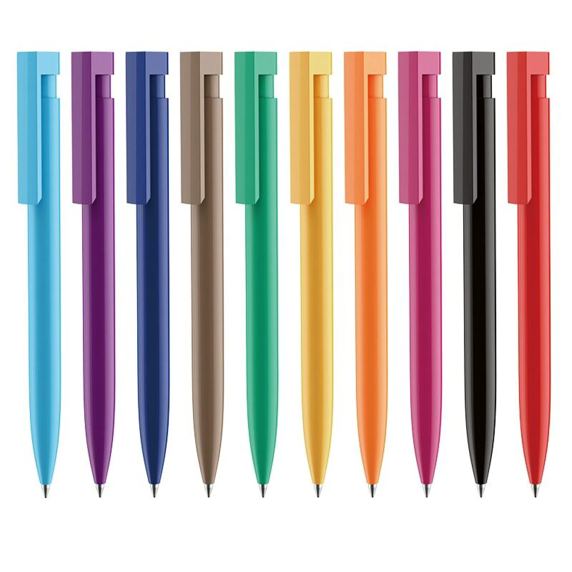 Multi-Color Retractable Ballpoint Pen Set — View 1