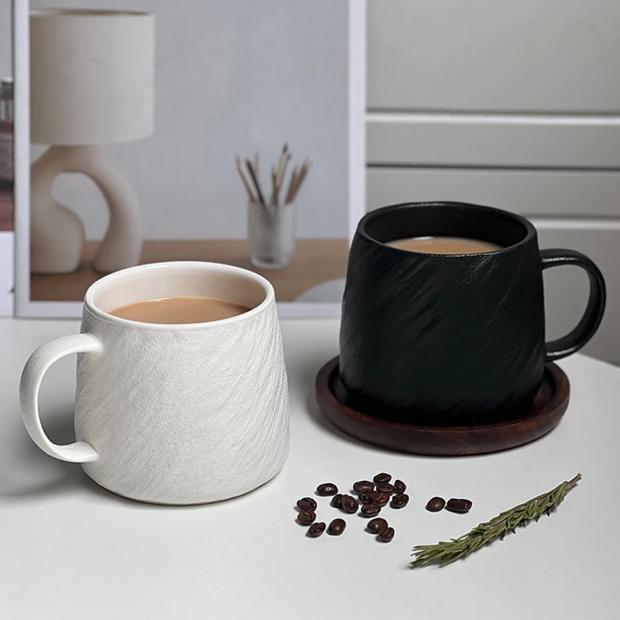 Ceramic Stone Pattern Mug 500ml — View 1