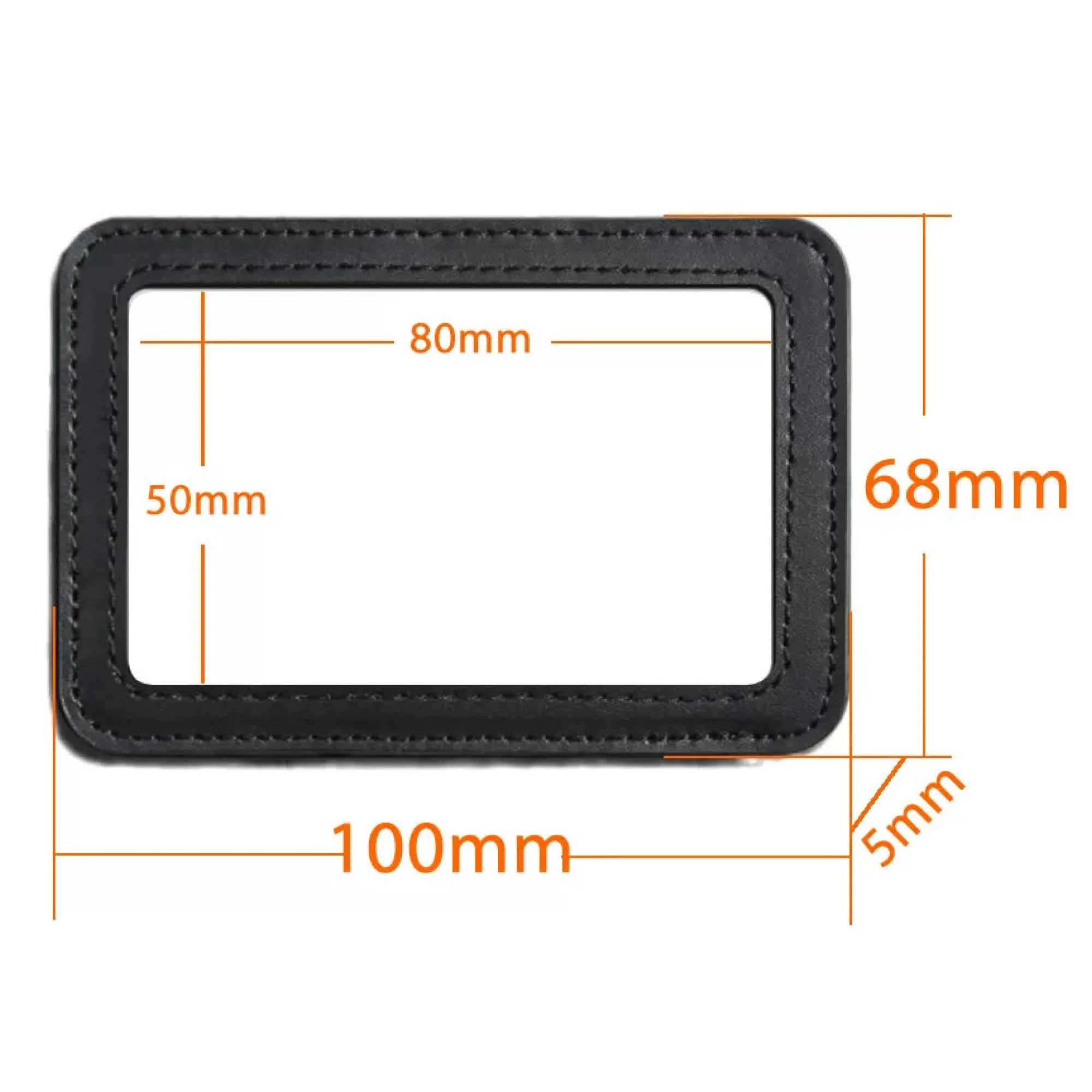 Top-Grain Leather Card Holder with Metal Clip and Lanyard Option thumbnail 6
