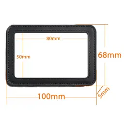 Top-Grain Leather Card Holder with Metal Clip and Lanyard Option thumbnail 6