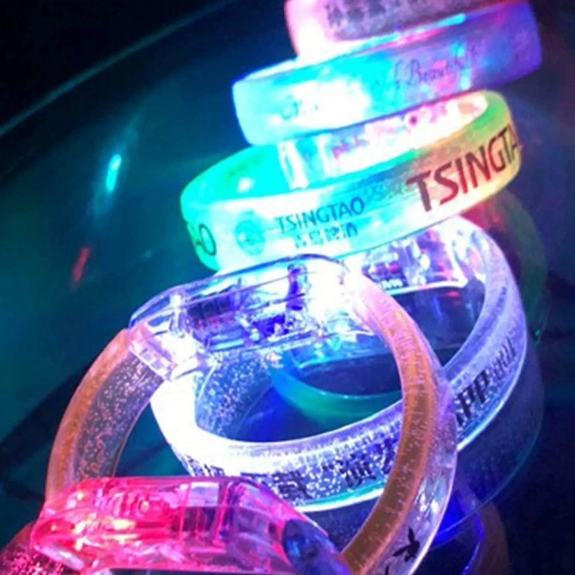 LED Acrylic Bracelet and Fluorescent Bracelet