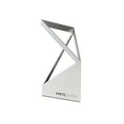 White Design Aluminum Alloy Triangular Pen Holder thumbnail 7
