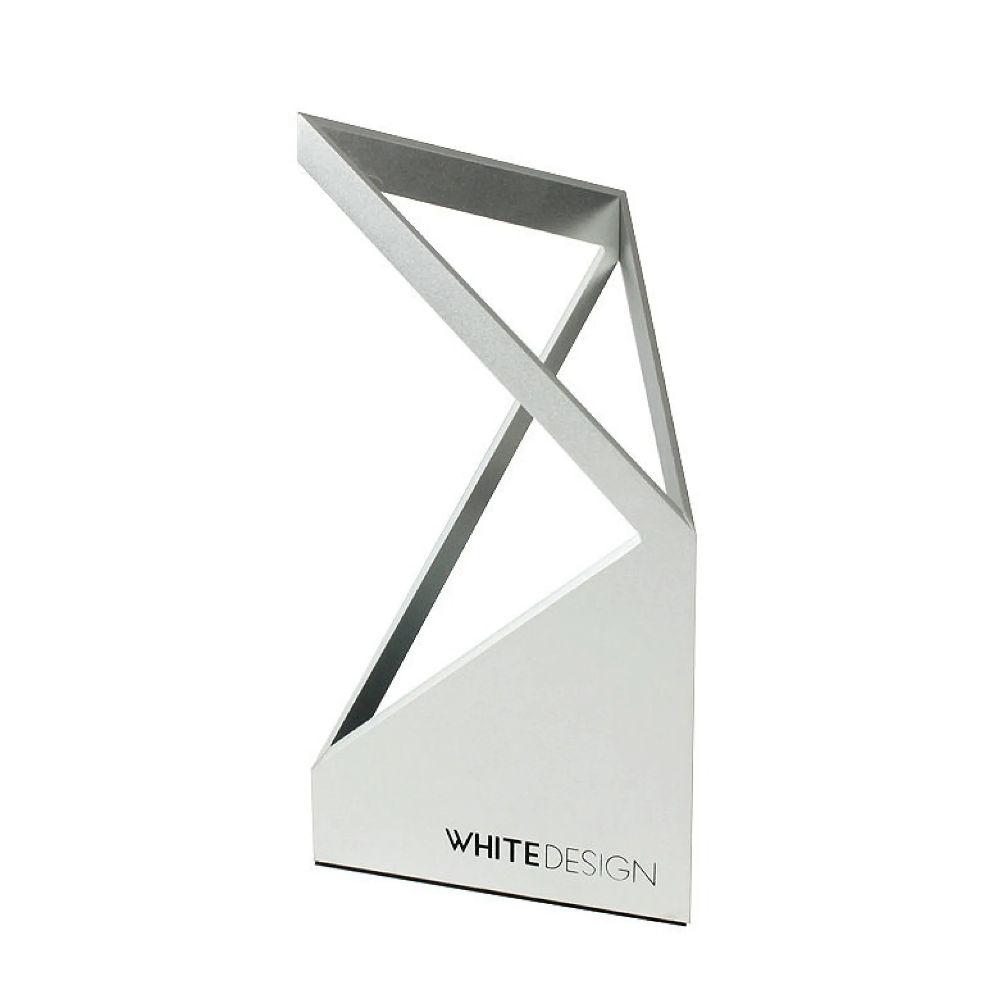 White Design Aluminum Alloy Triangular Pen Holder — View 1
