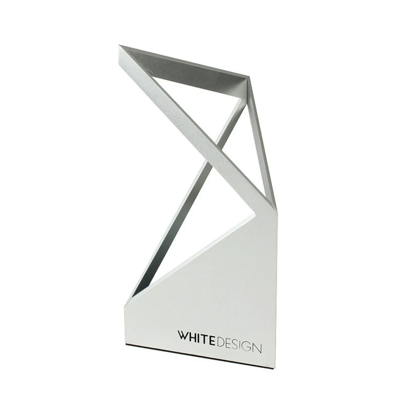 White Design Aluminum Alloy Triangular Pen Holder